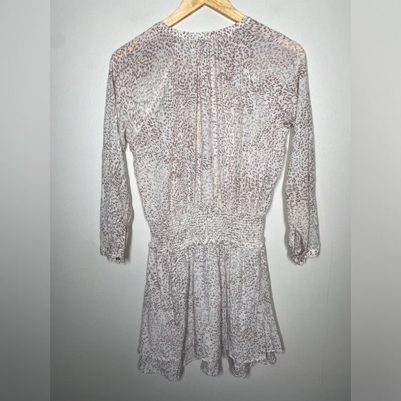 Rails Jasmine Tan Watercolor Leopard Mini Dress - Picture 9 of 11